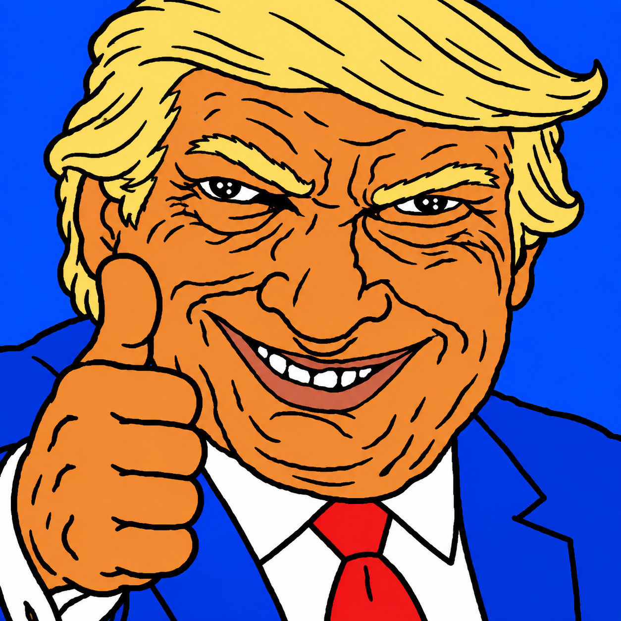 DONALD MAXX giving a thumbs-up